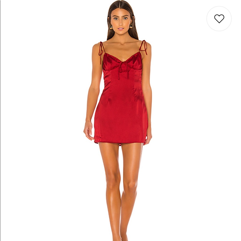 Superdown Deep Red Mini Dress